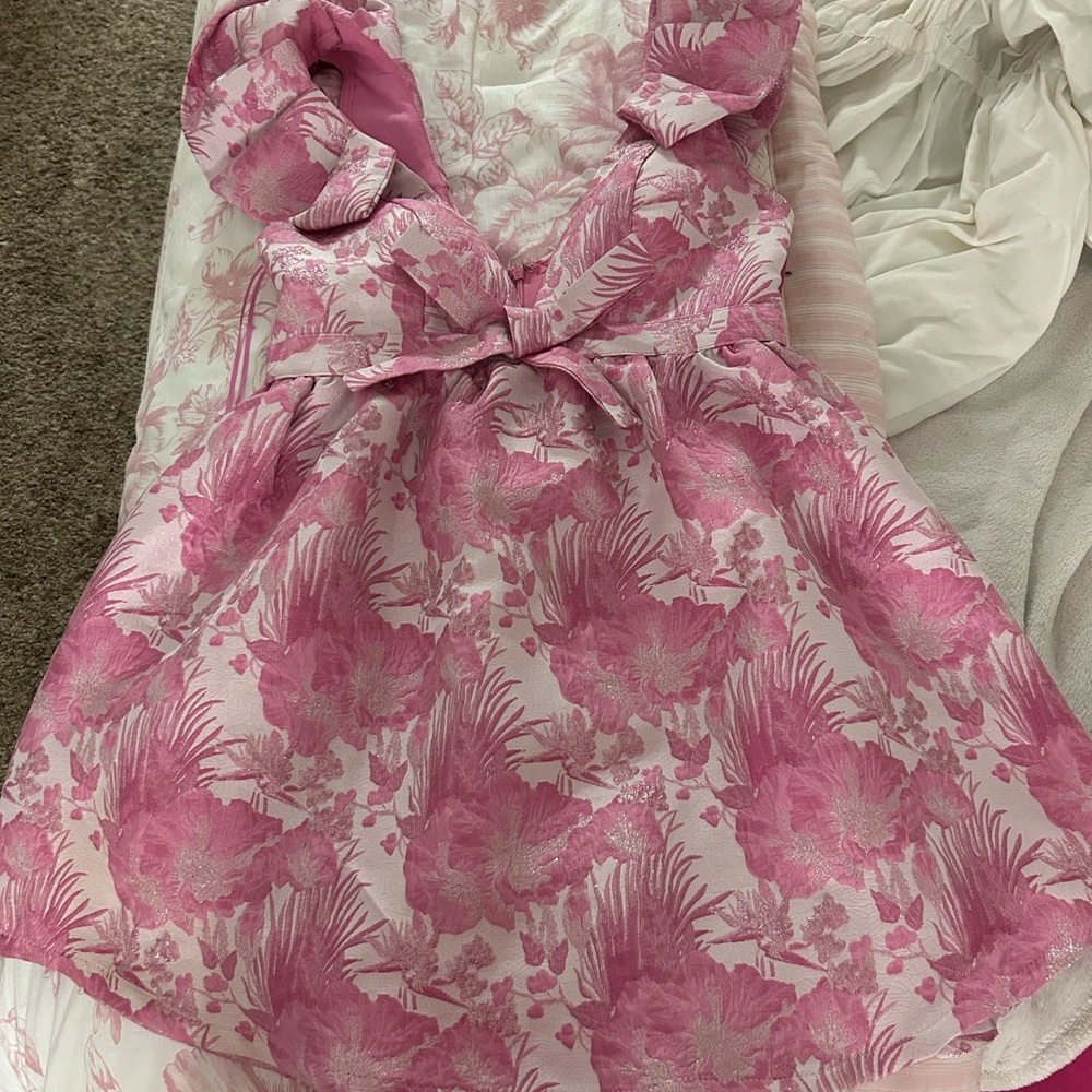 Pink Floral Dress